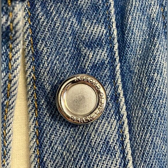 Derek Lam 10 Crosby Side Buckle Denim Minidress size S - Picture 7 of 9